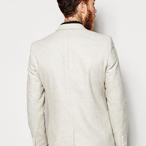 Slim Blazer in Beige